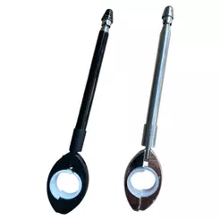 Antena Corta Linha Pipa Para Moto Retrátil Anti Cerol Aço Inox Guidão