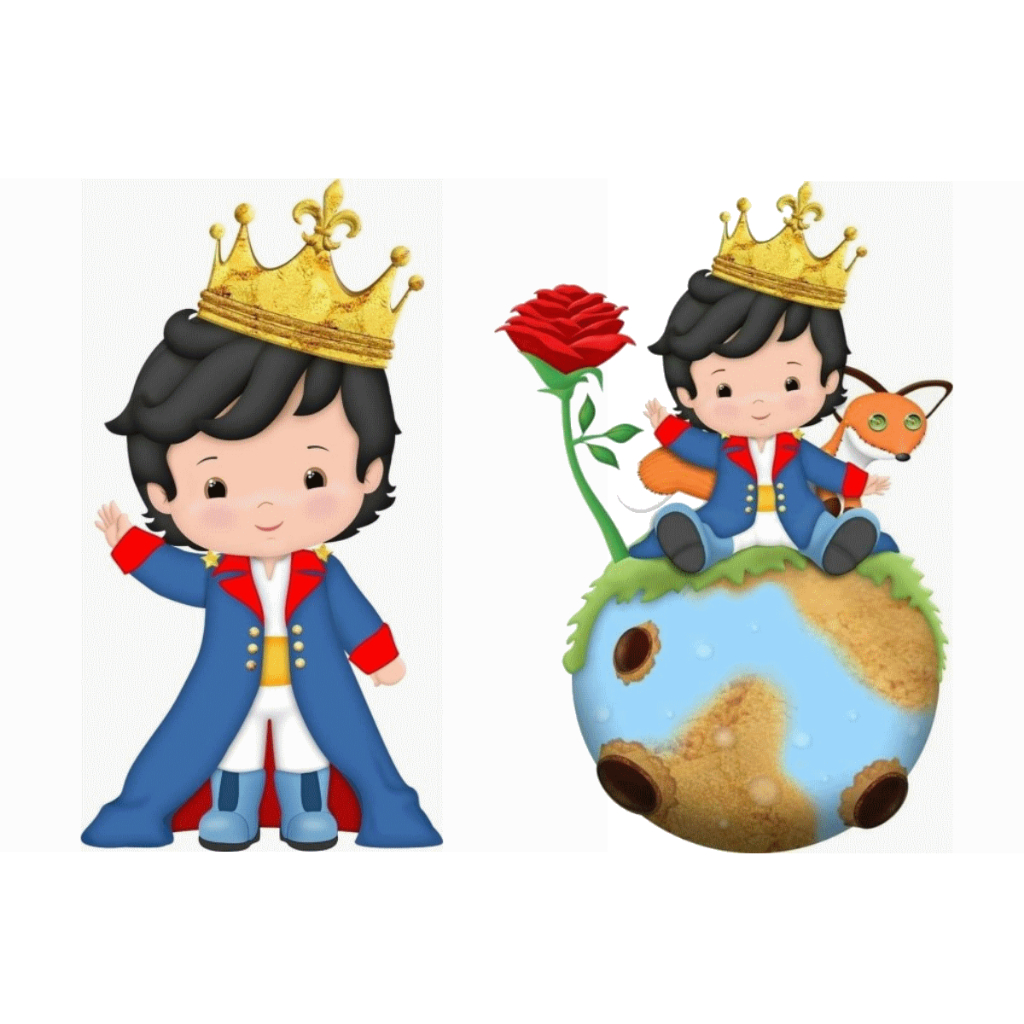 pequeno  príncipe moreno kit decoração de festa infantil 4 display de mesa 20cm em Oferta na Shopee