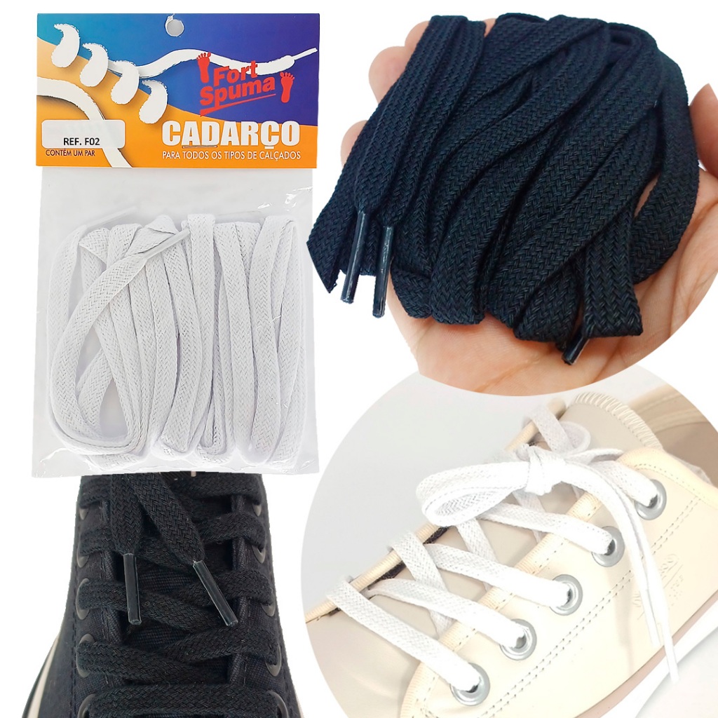 Cadarço Casual Chato 1,20m Fort Spuma F02 120 - Men Shoes