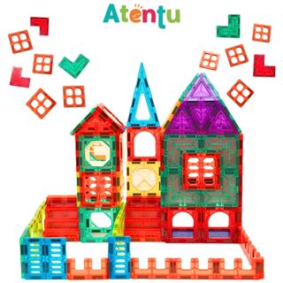 Blocos Magnéticos de Construção Educativo Para Crianças 129 Peças em Oferta na Shopee