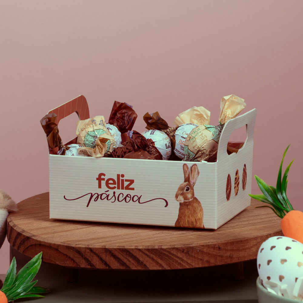 Embalagem de Páscoa - Mini Caixote Para Lembrancinhas, Cestas e Presentes - Doçura (Kit com 05 uni.) em Oferta na Shopee