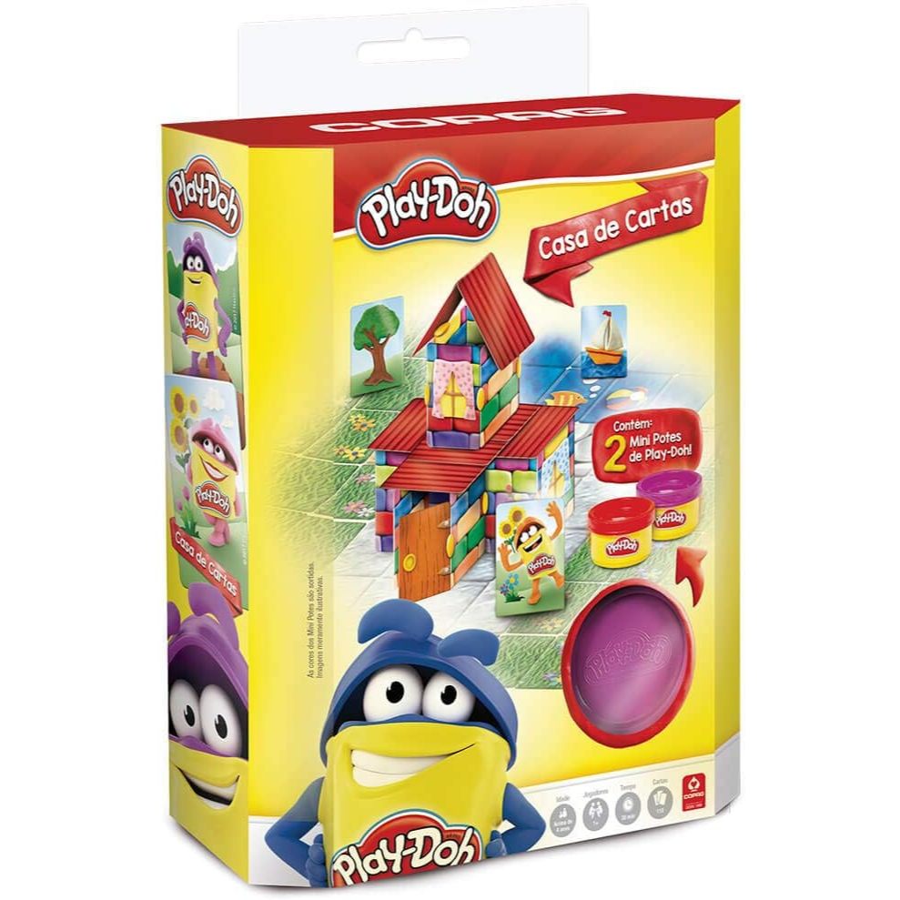 Play-doh Casa De Cartas  110 Cartas (2 Mini Potes De Play-Doh) - Copag