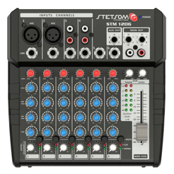 Mesa De Som Automotivo Stetsom Stm1206 6 Canais 4 Eq Band