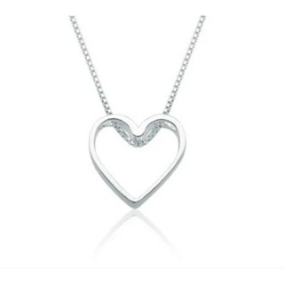Pingente Coração Vazado | Prata 925 Legítima em Oferta na Shopee