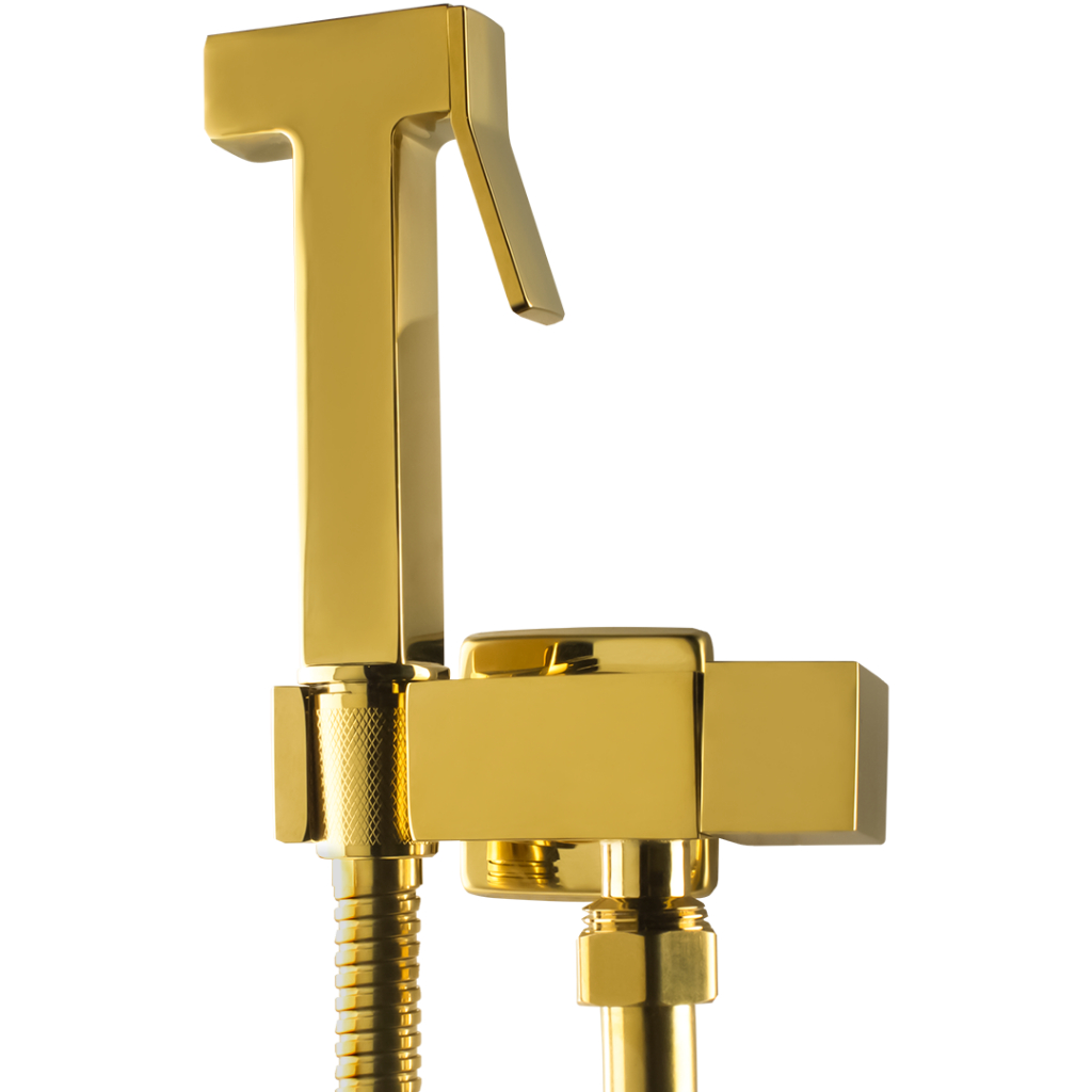 Ducha Higiênica Banheiro Intima Chuveirinho Aço Inox Dourada