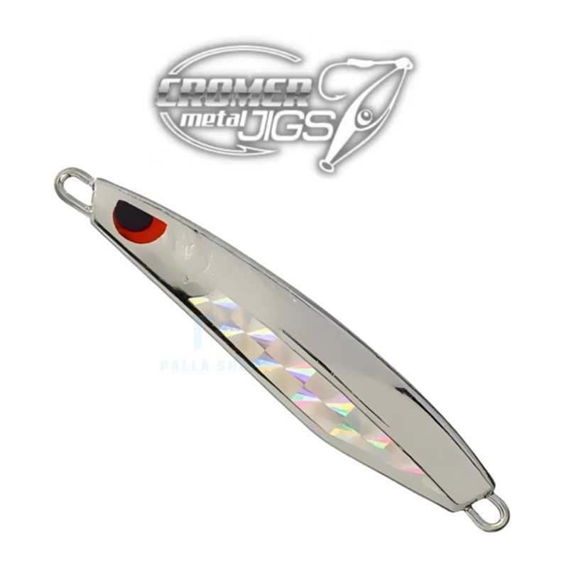 Isca Cromer Jig - Jumping Jig - Ubatuba | Prata - 10g 20g 40g 60g 100g - Robalo Pescada Garoupas Olhete Sororoca Xareu