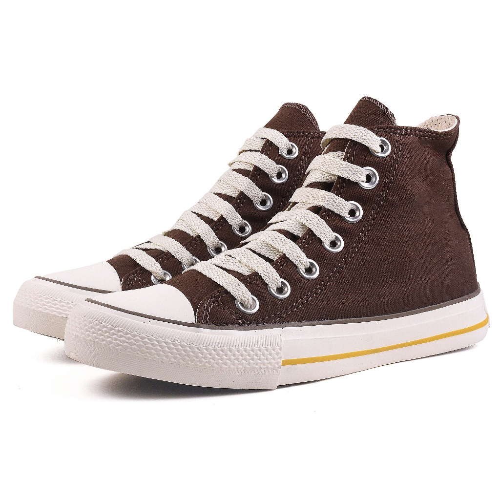 Tênis Cano Alto Médio Old Star Unissex Feminino Masculino All Promoção Chocolate