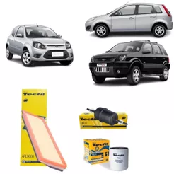 Kit Filtros Ford KA Ecosport Fiesta 1.0 1.6 8v Zetec Rocam Original