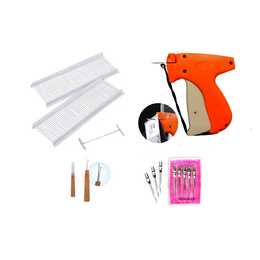 Kit Aplicador de Etiquetas NYBC + 20000 Pinos 7mm + 5 Agulhas + Abridor de Costura Lanmax – Completo