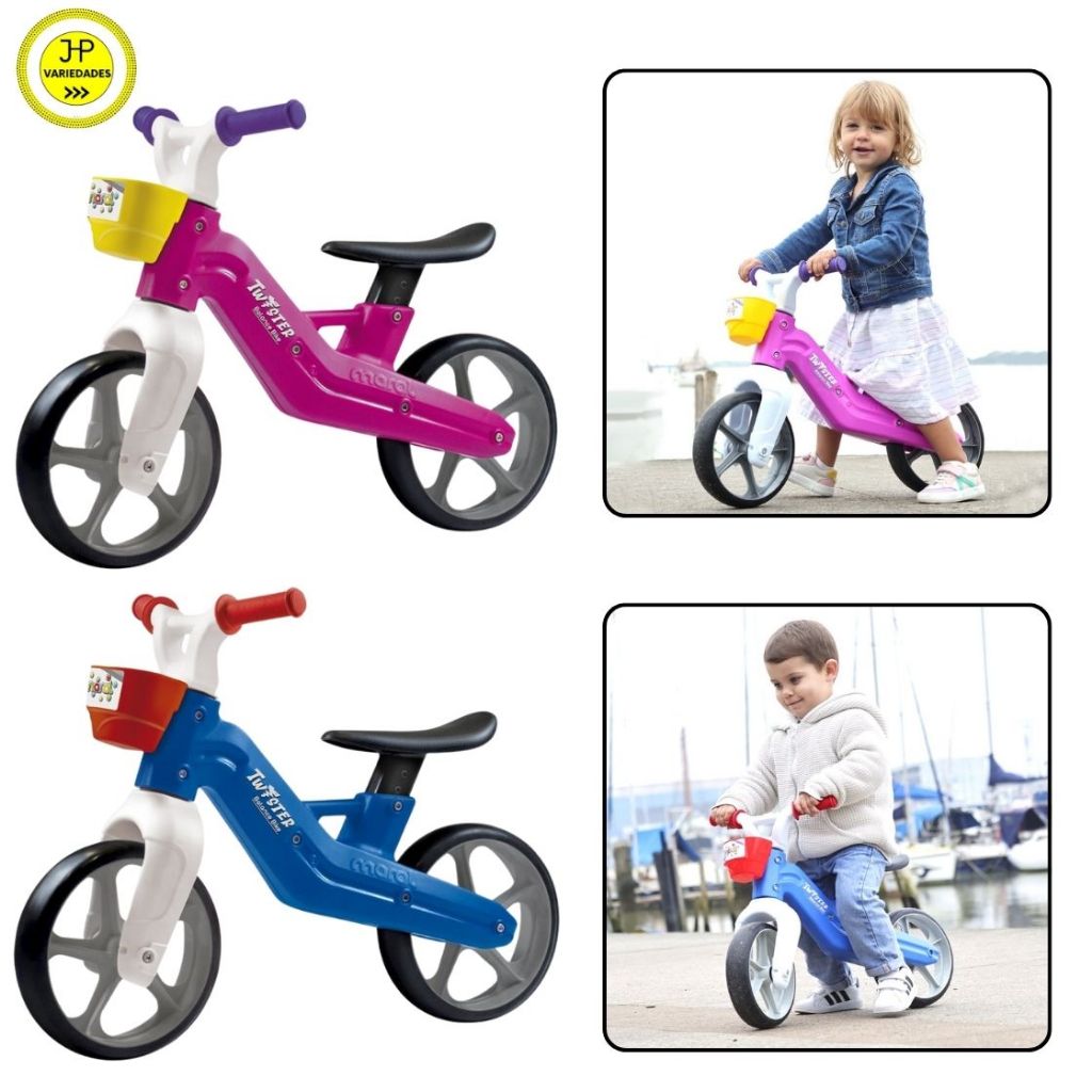 Bicicleta Infantil sem Pedal para aprender Andar Iniciante Equilibrio com regulagem do banco Bike