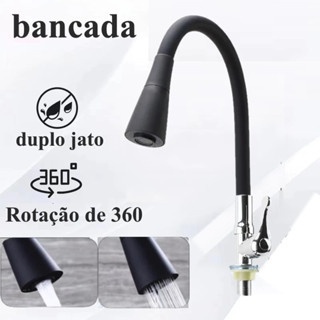Torneira De Cozinha Gourmet Flexível De MESA 2 Jatos LUXO Cozinha Bancada 1/4 de volta em Oferta na Shopee