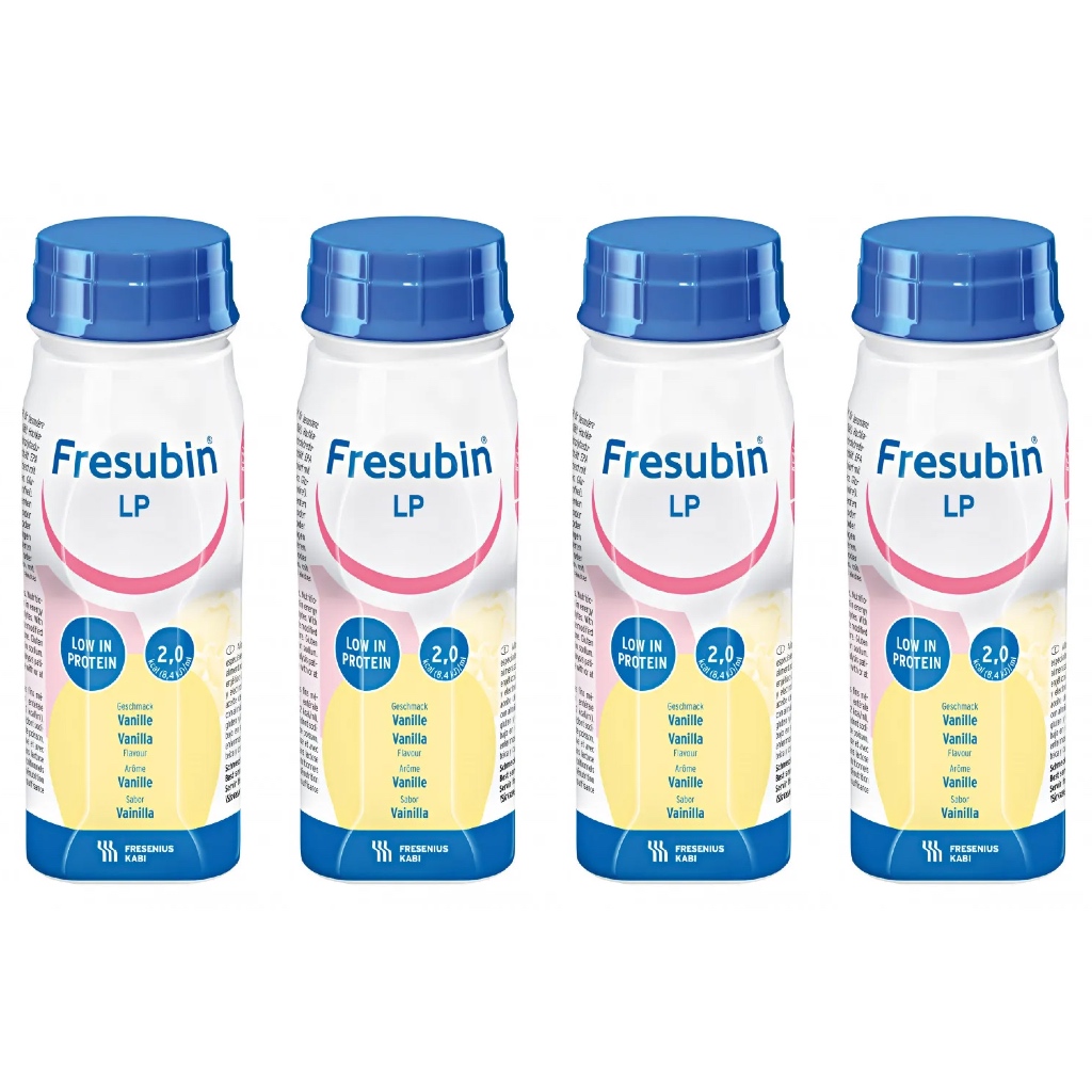 Kit com 4 Fresubin LP 200ml - Baunilha - Renal - Fresenius Kabi