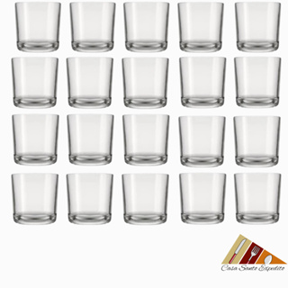 CONJUTO KIT COM 20 PÇS Copo De Vidro Para Whisky Bar Rocks Nadir Figueiredo 265ml 20 peças em Oferta na Shopee
