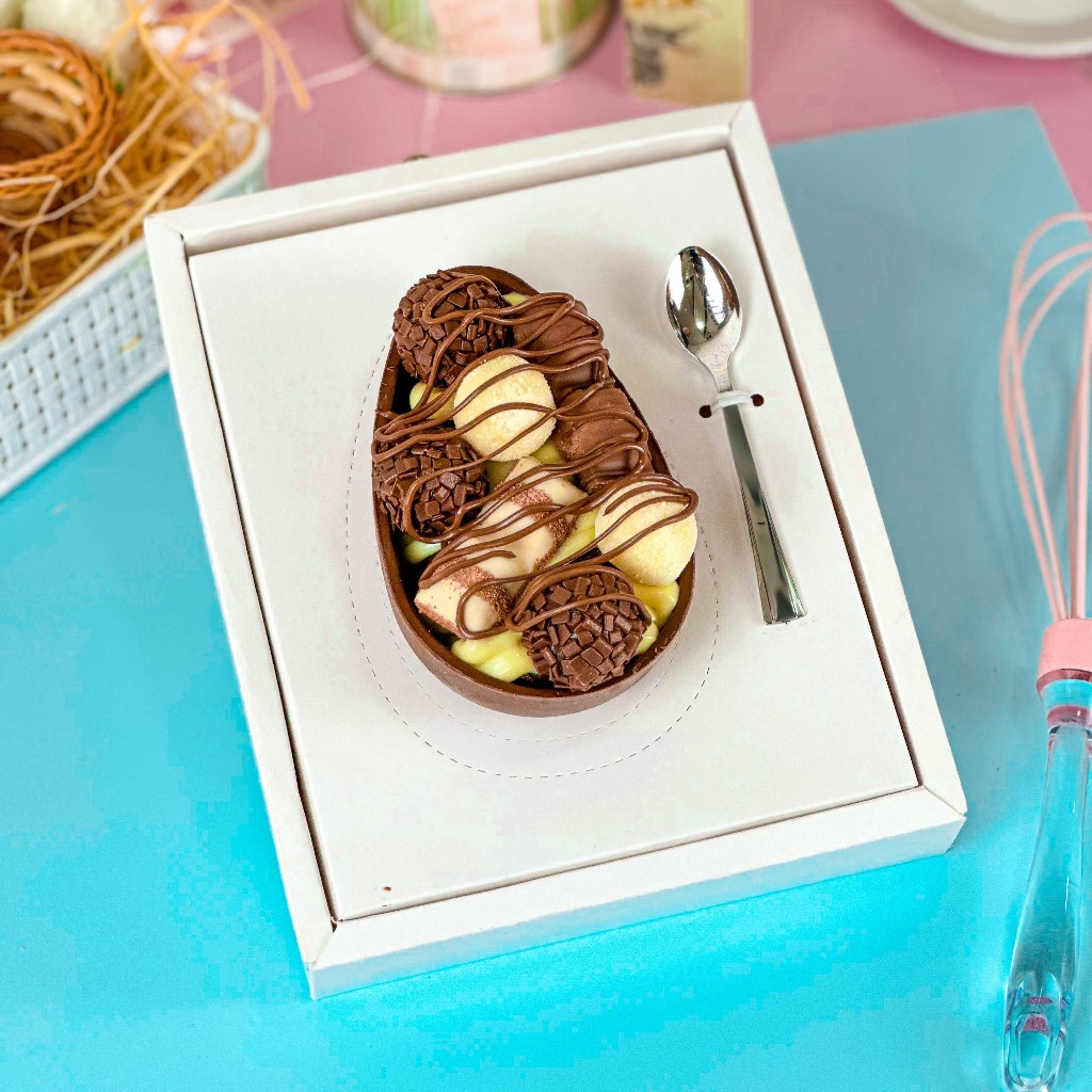 KIT 5~20 Cxs Ovo de Colher 100g/250g/350g/500g/1kg - Ajustável/Mini Confeiteiro/6 Ovos 50g/Trio/Duo