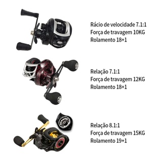 Carretilha Pesca Esquerda/Direito 8.1:1 19+1 Rolamentos 10 Kg-15KG em Oferta na Shopee