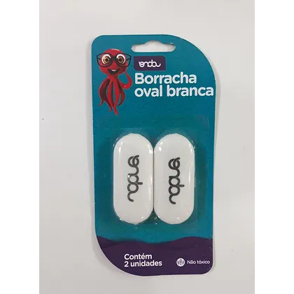 Borracha Oval Branca - ONDA  2 uni