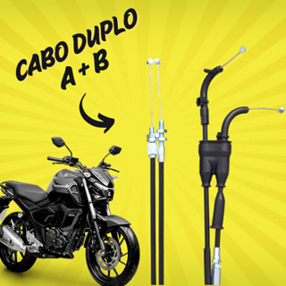 Cabo Acelerador Yamaha Fazer 250 Duplo A e B - 2016/17 e 2018/2024 Mod Original em Oferta na Shopee
