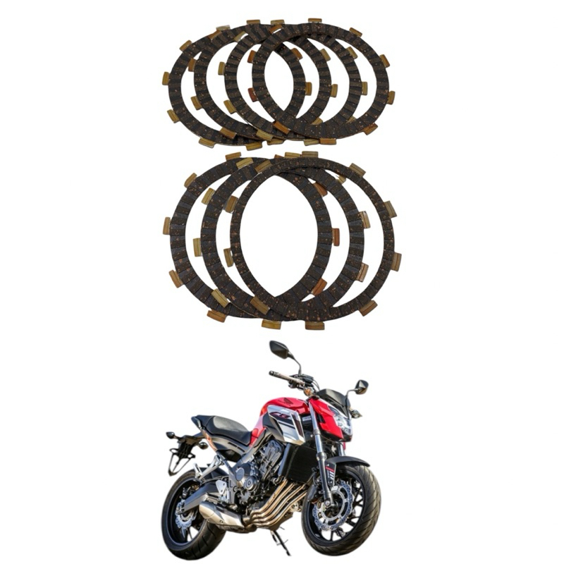 Kit 07 Disco De Embreagem Cb650f Cb 650f Cbr 650f 14/19