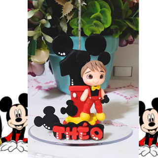 Vela Mickey De Aniversario - Pavio Magico em Oferta na Shopee