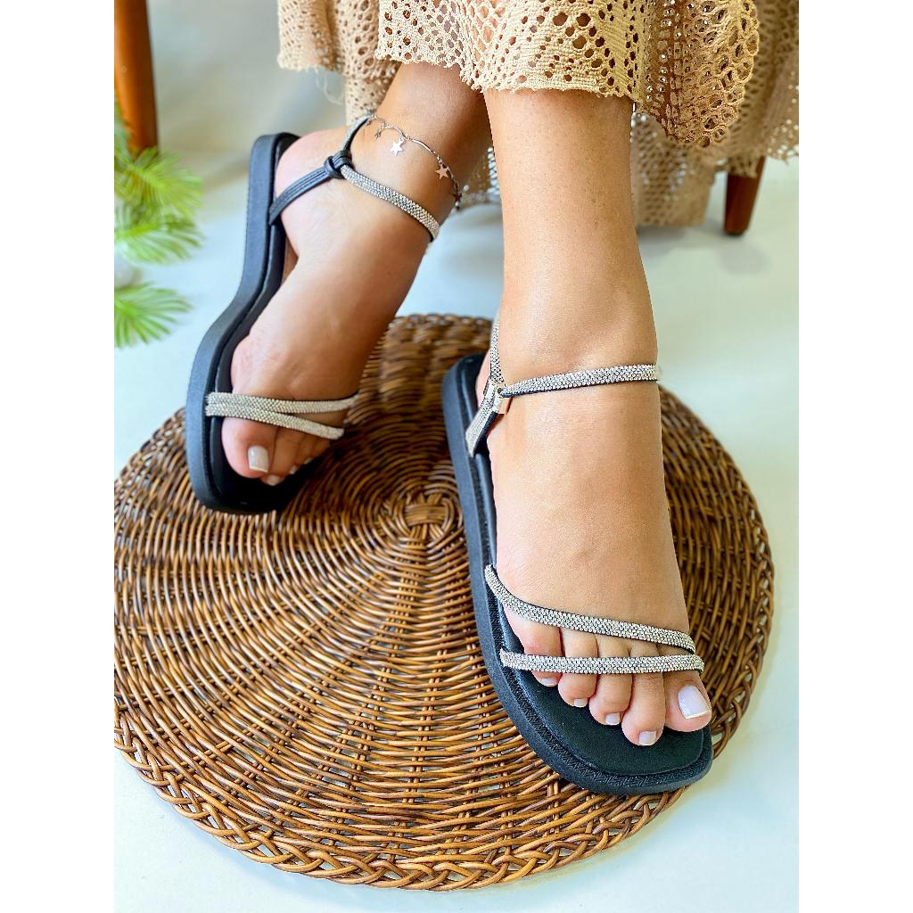 **Sandália Feminina Confortável | Moda Verão | Sandália Casual e Elegante | Leve e Estilosa |