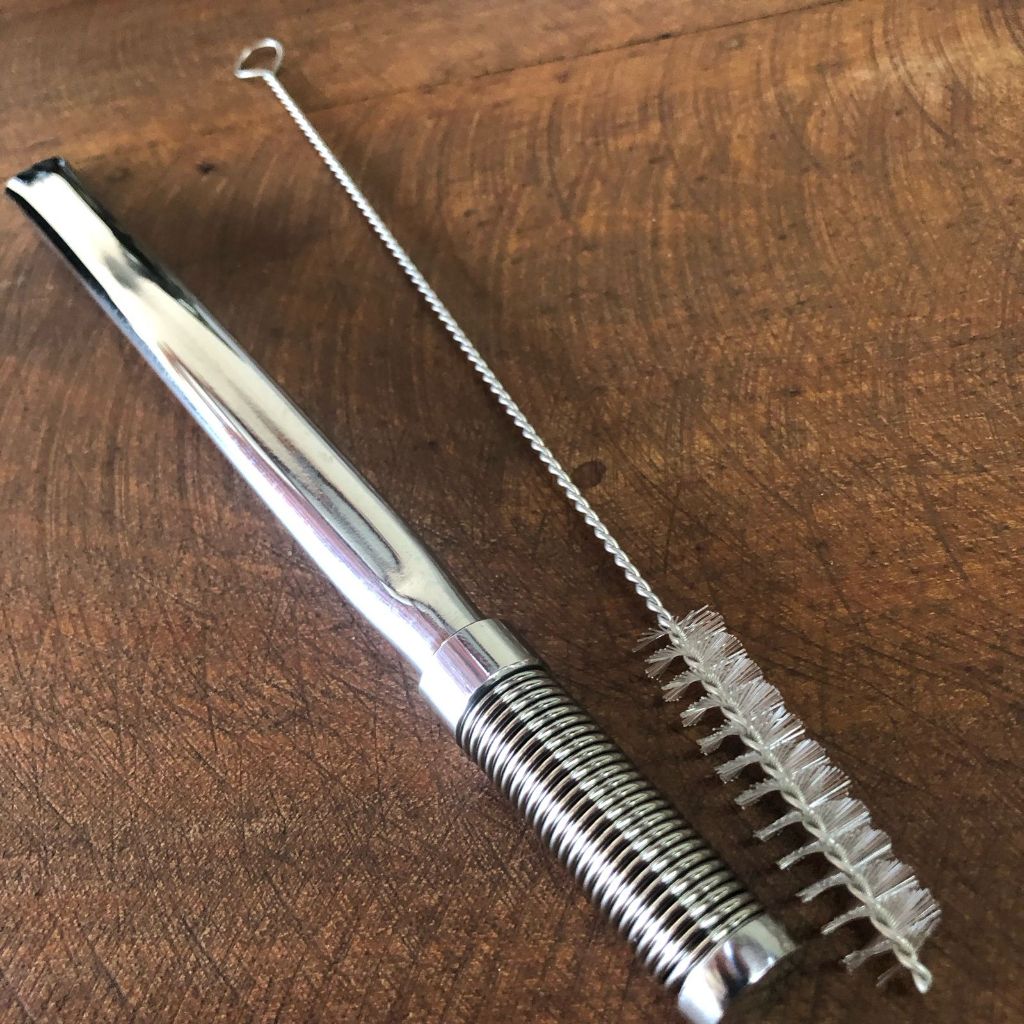 Bomba  Terere De Rosca E Mola Inox  Para Tereré E Chimarrão 19cm