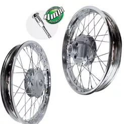 Par de Aro de Moto Cg titan Fan 125 Ano 2000/2008 Todas Cromado