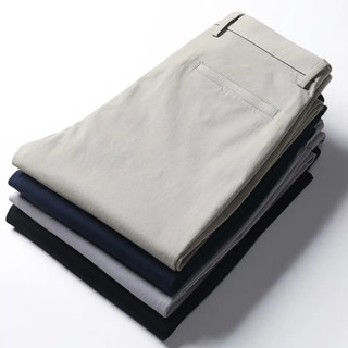 Calças Sarja Masculina Alfaiataria Esporte Fino Bolso Faca Bolso Embutido