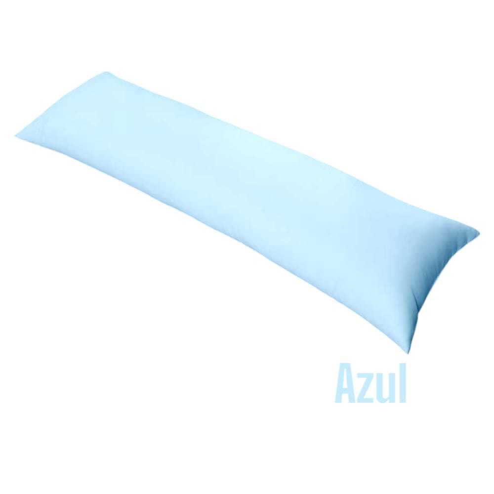 Xuxão Travesseiro de Corpo Antialérgico 1,40 X 0,40 + Fronha Lavável Com Zíper - Refil + Capa