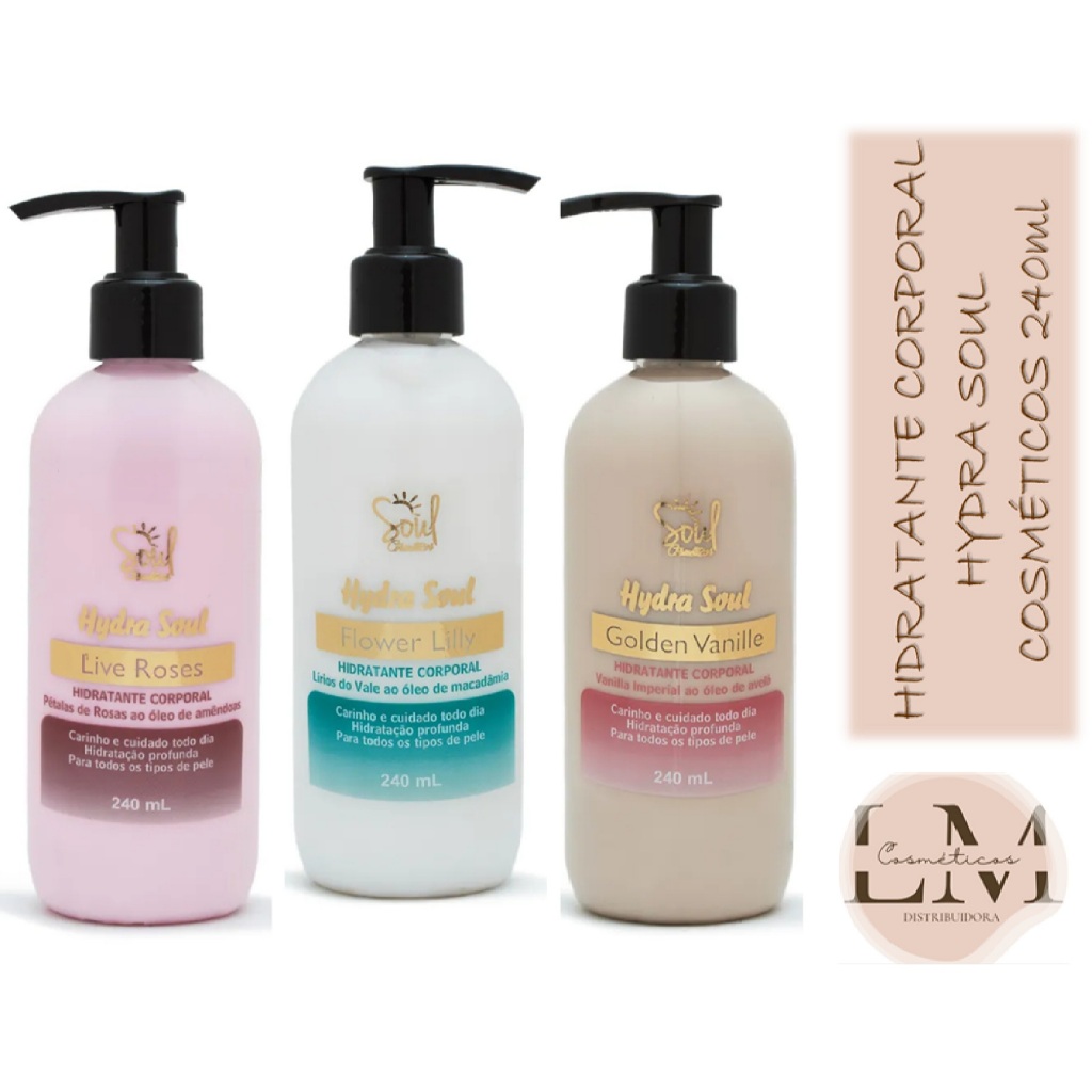 Hidratante Corporal Hydra Soul 240 ml Soul Cosméticos em Oferta na Shopee