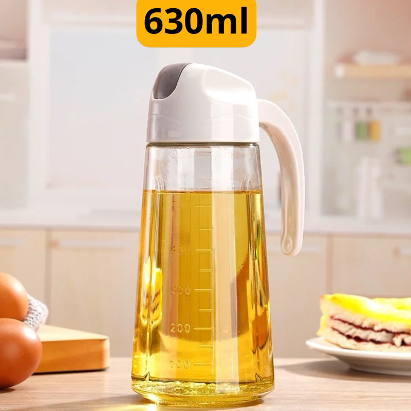 Garrafa Galheteiro de Vidro 630ml com tampa abre e fecha para Azeite Oleo e Vinagre Jarra para Azeite em Oferta na Shopee