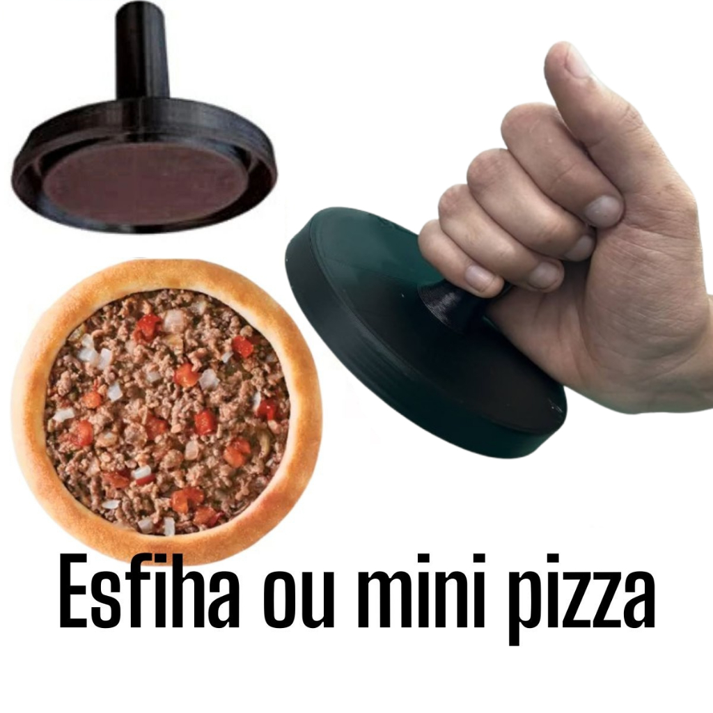 Molde Modelador Esfiha Aberta 11 Cm Esfirra Tamanho Padrão Habibs Mini Pizza 15cm Tamanhos Diversos