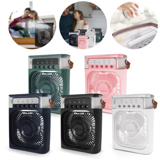 Mini Ar Condicionado Climatizador Umidificador Ventilador Portátil USB Led Quarto Sala Escritório Mesa Reservatório em Oferta na Shopee