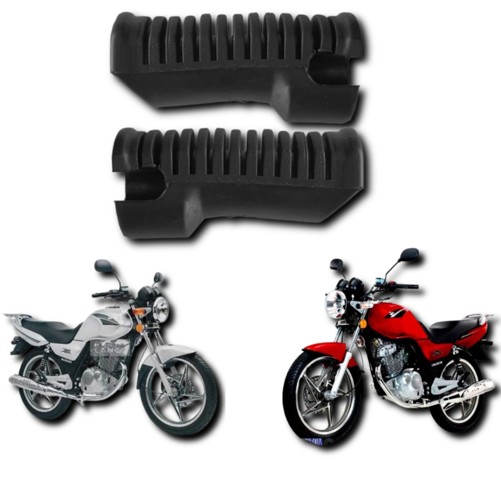 PAR Borracha da Pedaleira Dianteira Moto Suzuki Yes 125 EN125 2005 A 2011