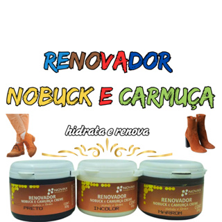 cremecouro para nobuck e camurça hidrata e renova 60g  renovador, graxa, sapatos, tênis, bota, jaqueta em Oferta na Shopee
