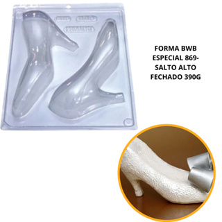 1~4 Forma Bwb Com Silicone (3 Partes) Cod 869 - Salto Alto Fechado Peso Médio: 390g (Conjunto) em Oferta na Shopee