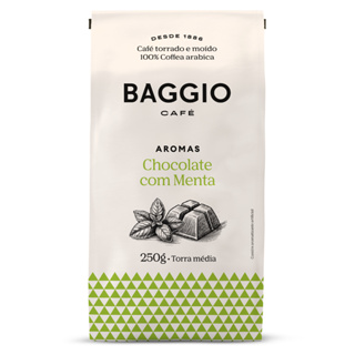 Baggio Café Café Torrado E Moído Aroma De Chocolate Com Menta 250G em Oferta na Shopee