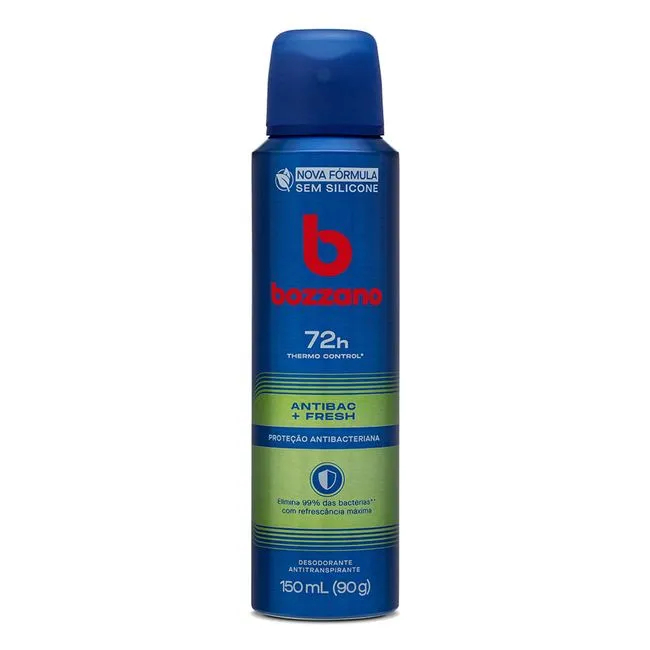 Desodorante Antitranspirante Aerossol Masculino Bozzano Fresh 150ml