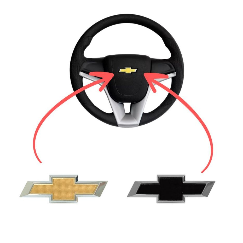 Emblema para VOLANTE Gravata GM do CRUZE ONIX PRISMA SONIC COBALT em Oferta na Shopee