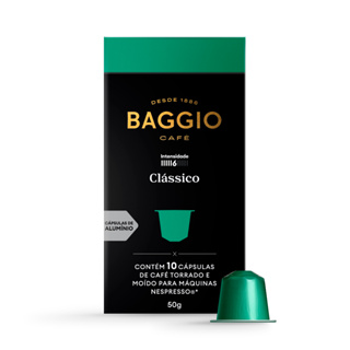 Baggio Café Cápsulas De Café Clássico Compatível Com Nespresso Contém 10 Cápsulas em Oferta na Shopee