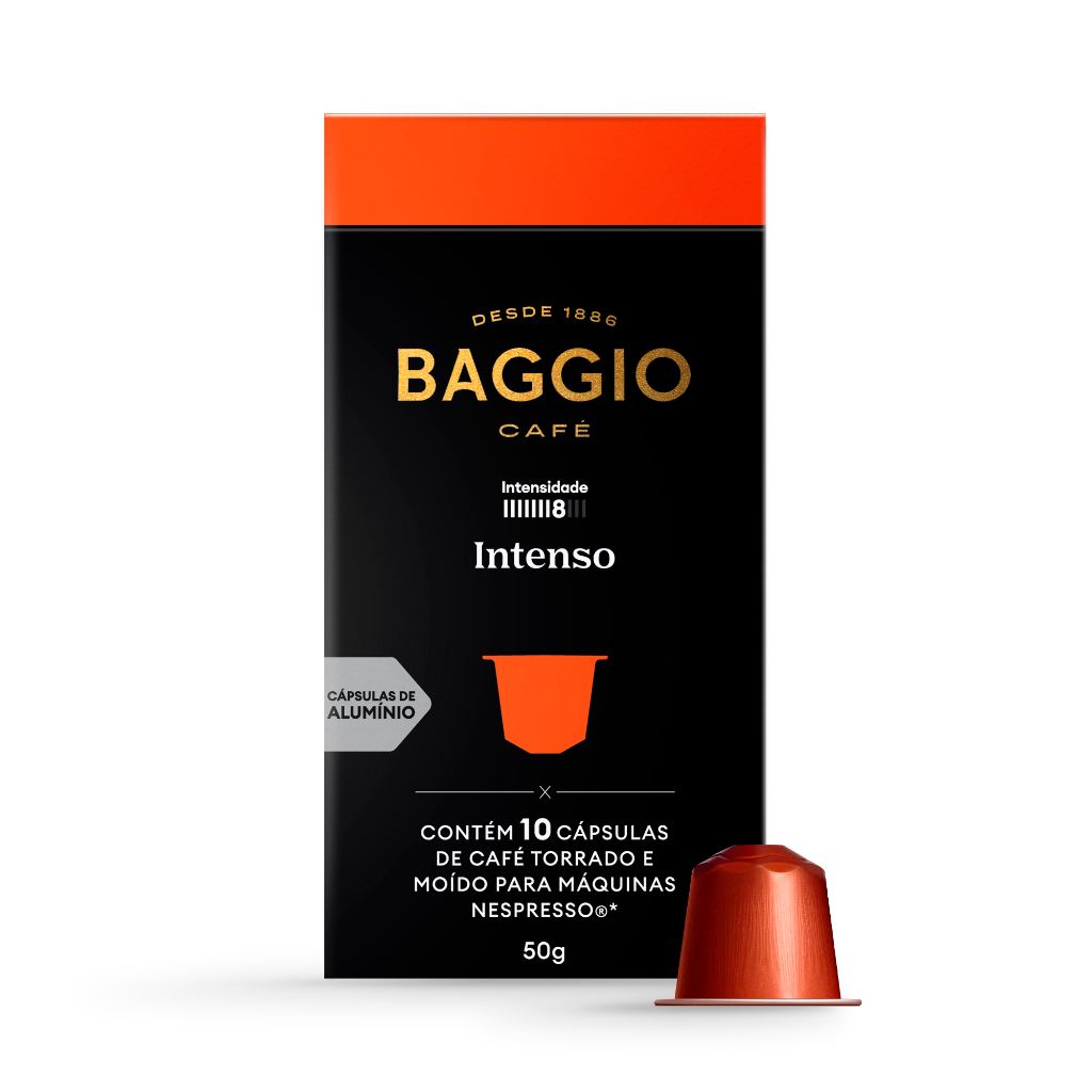 Baggio Café Cápsulas De Café Intenso Compatível Com Nespresso Contém 10 Cápsulas