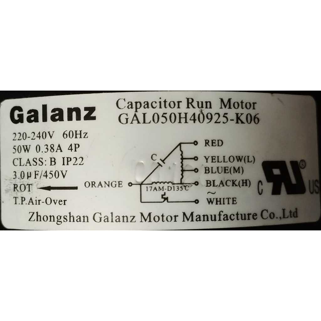 Motor Evaporadora Compativel York 18000 A 24000 Gal050h40925-k06 Original Revisado