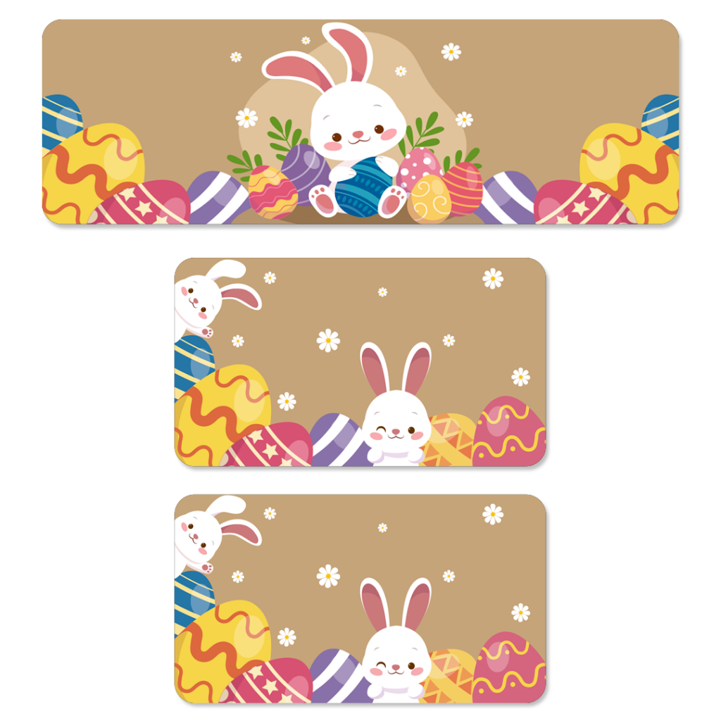 KIT 03 TAPETES PARA COZINHA PASCOAL ANTIDERRAPANTE PÁSCOA COELHINHO OVINHOS em Oferta na Shopee