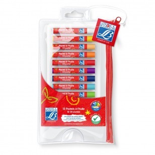 Pastel Oleoso Lefranc & Bourgeois 12 Cores Standard em Oferta na Shopee