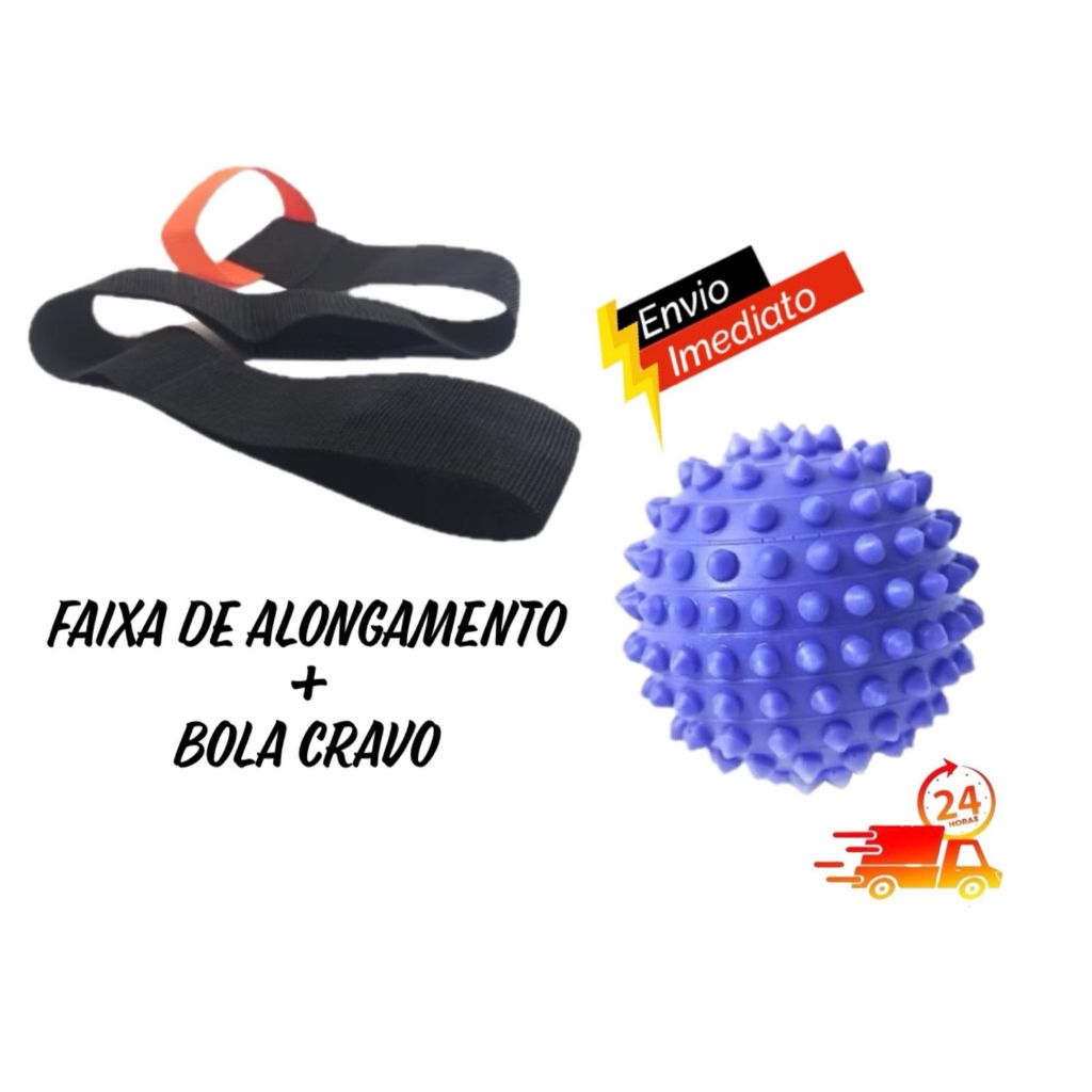 Kit Faixa Alongamento Tratamento Facite Esporão + Bola Cravo