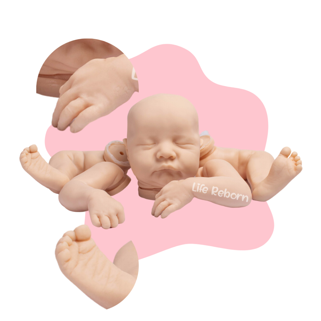 Molde Bebe Reborn Kit Levi Olhos Fechados