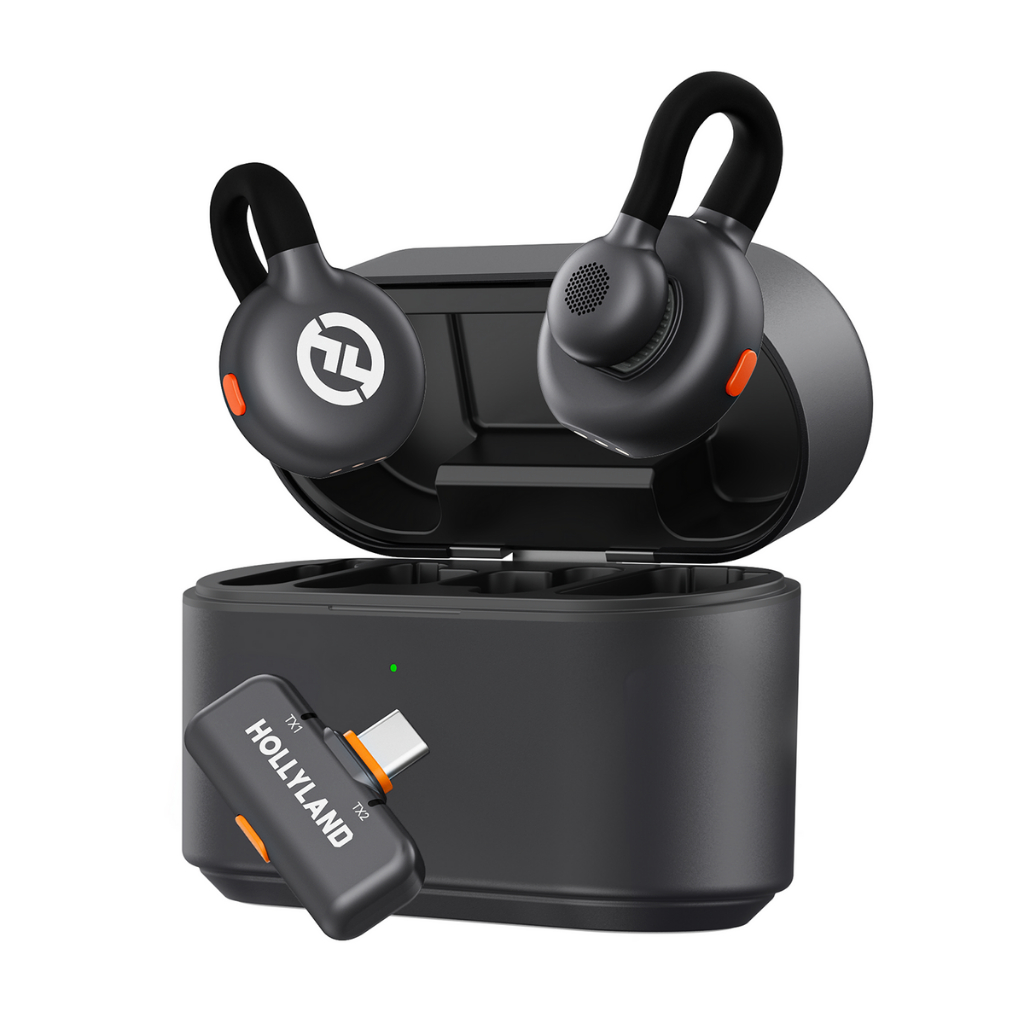 Microfone Hollyland M2s Usb-c Sem Fio Preto