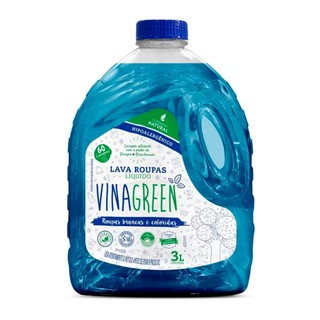 Vinagreen Lava Roupas Brancas e Coloridas 3 Litros