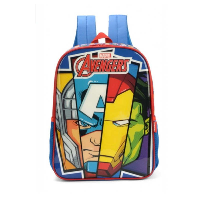 Mochila de Costas e Lancheira Masculina Menino Xeryus/ Luxcel - Vingadores, Patrulha Canina, Batman