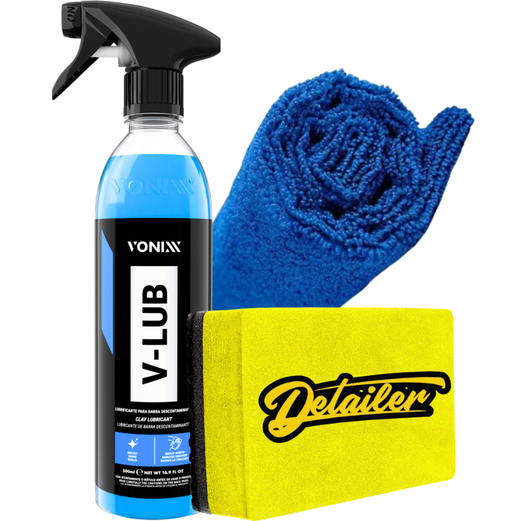 Taco Clay Bar Detailer Descontaminador de Pintura V-lub Lubrificante Para Barra Descontaminante em Oferta na Shopee