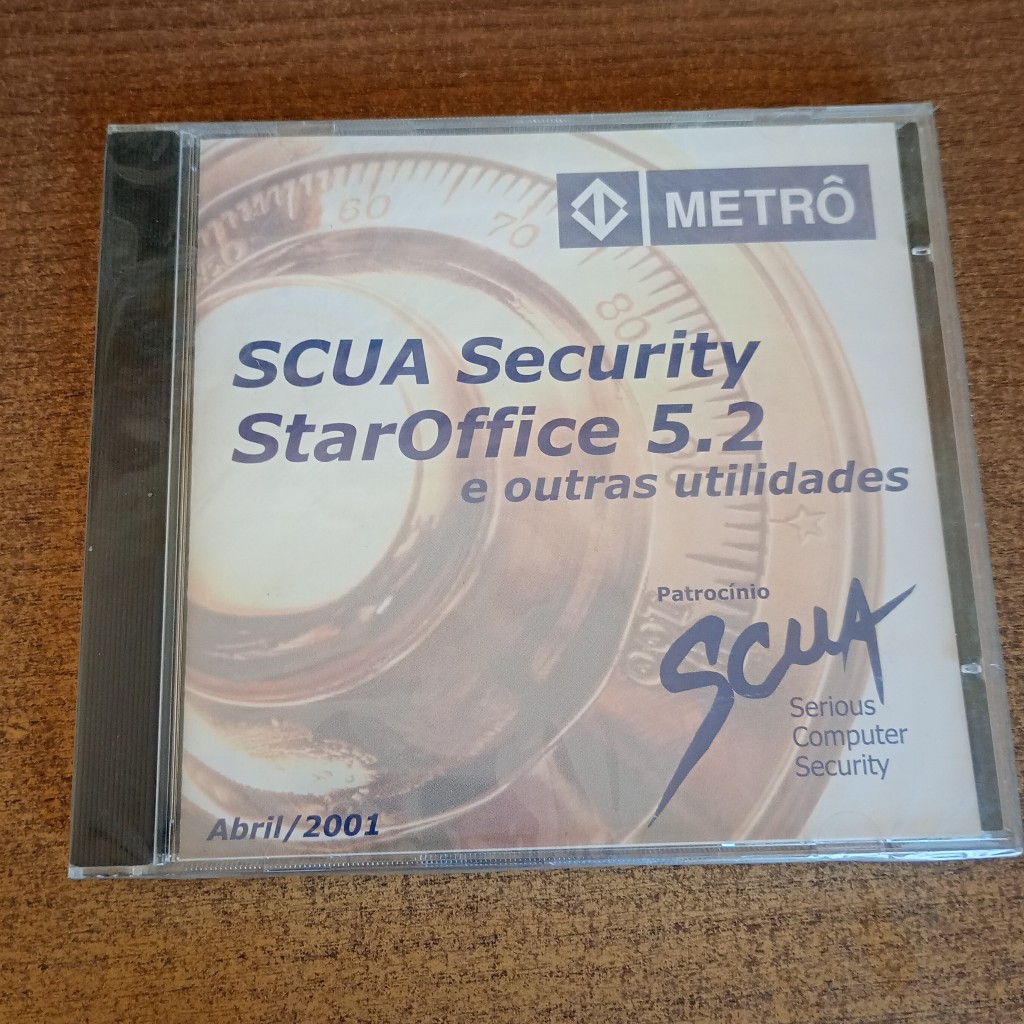 CD-ROM SCUA Security StarOffice 2.2 e outras Utilidades Metrô